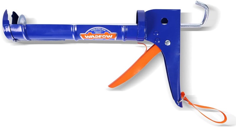 WADFOW Caulking Gun, No Drip Caulk Gun,9" Drip Free Hand Caulking Gun with Comfort Grip,Smooth Round Rod for 10oz Caulk Tubes,WCG2309D,Blue - Image 1